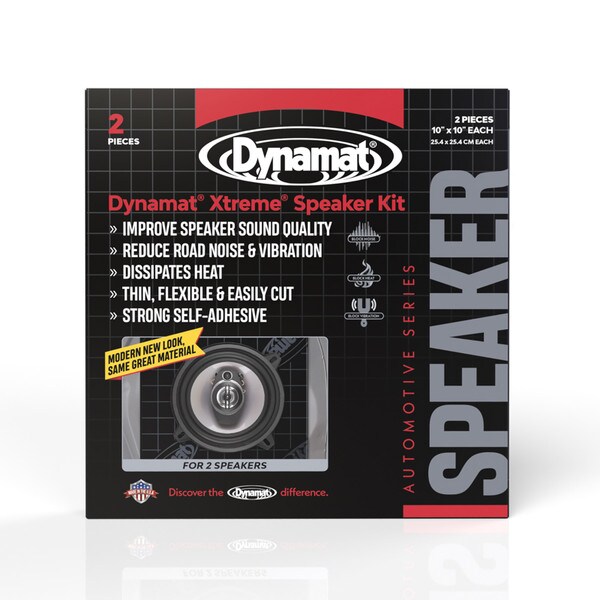Main product image for Dynamat Xtreme 10415 10"x10" Sound Deadener Speaker Kit 260-582